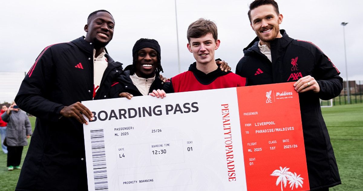 Visit Maldives and Liverpool FC announce winner of “Penalty to Paradise” campaign